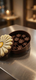 Bonbonnière et fleurs pralinées (dispo en boutique ou à la demande en ligne)