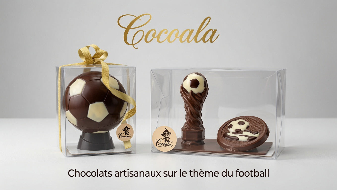 Ballon et Coupe du Monde de foot (dispo en boutique ou à la demande en ligne)